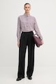 United Colors of Benetton koszula 5Q6SDQ0AY fioletowy AW25