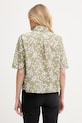 Odjeća United Colors of Benetton košulja za žene od pamuka 5Q6SDQ0AY zelena