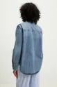 Одежда Хлопковая рубашка Moschino Jeans 0204.3721 голубой