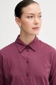 United Colors of Benetton camicia in cotone violetto 5WPQDQ0AX