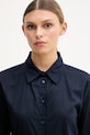 United Colors of Benetton koszula damska bawełniana granatowy 5WPQDQ0AX