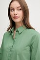 United Colors of Benetton cămașă din bumbac verde 5WPQDQ0AX