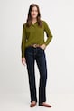 United Colors of Benetton koszula bawełniana 5WPQDQ0AX zielony AW25