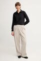 United Colors of Benetton koszula bawełniana 5WPQDQ0AX czarny SS25