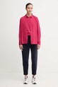 Πουκάμισο United Colors of Benetton 5WPWDQ0B0 ροζ AW25
