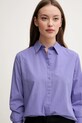 Bavlněná košile United Colors of Benetton 5HAXDQ0AX fialová