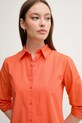 Бавовняна сорочка United Colors of Benetton помаранчевий 5HAXDQ0AX