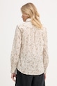 Îmbrăcăminte United Colors of Benetton cămașă de damă din bumbac 5Q6SDQ07O bej