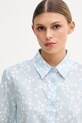 United Colors of Benetton košile dámská bavlněná modrá 5Q6SDQ07O