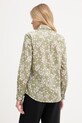 Îmbrăcăminte United Colors of Benetton cămașă de femei din bumbac 5Q6SDQ07O verde