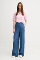 United Colors of Benetton cămașă 5WPWDQ0B1 roz SS25