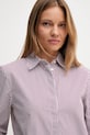 Памучна риза United Colors of Benetton бордо 59T7DQ0BH