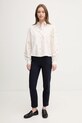 United Colors of Benetton cămașă din bumbac 5D51DQ0BF bej SS25