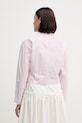 Одежда Хлопковая рубашка United Colors of Benetton 59T7DQ0AS розовый