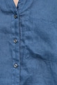 Πουκάμισο από λινό United Colors of Benetton 5BMLDQ0BA μπλε