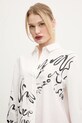 Desigual camasa din bumbac HERA alb 25SWCW05