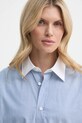 Βαμβακερό πουκάμισο Filippa K μπλε 31105.FK
