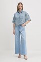HUGO koszula jeansowa 50535366 niebieski SS25