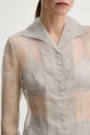 Hodvábna košeľa Remain 5026062300 sivá