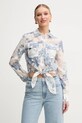 Πουκάμισο Guess ADELAIDE κανονικό μπεζ W5GH03.WH4K2