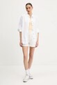 Ľanová košeľa Superdry W4010463A.01C béžová SS25