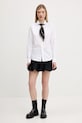 Superdry koszula bawełniana W4010473A.KKJ biały SS25
