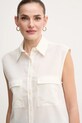 Calvin Klein koszula bawełniana beżowy K20K208224