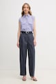 Calvin Klein koszula bawełniana K20K208224 fioletowy SS25
