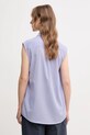 Odzież Calvin Klein koszula bawełniana K20K208224 fioletowy
