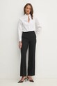 Bavlnená blúzka Calvin Klein K20K208378 biela SS25