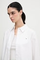 Bavlněná košile Tommy Hilfiger bílá WW0WW46111