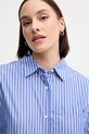 Бавовняна сорочка Tommy Hilfiger фіолетовий WW0WW44717