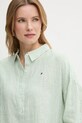 Ленена риза Tommy Hilfiger WW0WW46169 зелен