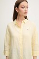 Ленена риза Tommy Hilfiger жълт WW0WW46169
