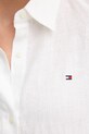 Tommy Hilfiger camicia di lino WW0WW44679 bianco