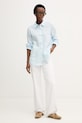 Tommy Hilfiger Cămașă de femei din in WW0WW44679 albastru SS26