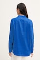 Îmbrăcăminte Tommy Hilfiger cămașă pentru femei de in WW0WW44679 albastru