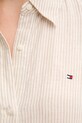 Πουκάμισο από λινό Tommy Hilfiger WW0WW44679 μπεζ
