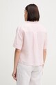 Одяг Сорочка з льону Tommy Hilfiger WW0WW44720 рожевий