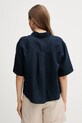 Oblečenie Ľanová košeľa Tommy Hilfiger WW0WW44720 tmavomodrá