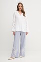Tommy Hilfiger koszula lniana WW0WW45940 beżowy SS25