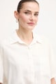 Dkny koszula lniana beżowy DJ5W2056