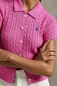 Bavlněná košile Polo Ralph Lauren růžová 211963486