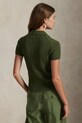 Bavlněná košile Polo Ralph Lauren 211963486 zelená SS25