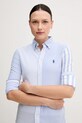 Бавовняна сорочка Polo Ralph Lauren 211965102 блакитний