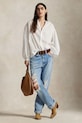 Odzież Polo Ralph Lauren koszula bawełniana 211965846 biały