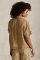Льняная рубашка Polo Ralph Lauren 211965847 бежевый SS25