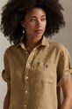 Polo Ralph Lauren koszula lniana beżowy 211965847