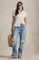 Odzież Polo Ralph Lauren koszula lniana 211973366 biały