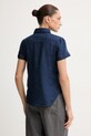 Одежда Polo Ralph Lauren рубашка женская льняная 211973366 тёмно-синий